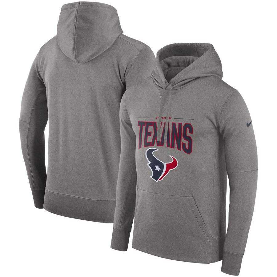 Houston Texans Nike Sideline Property Of Performance Pullover Hoodie Gray,We sell and wholesale Houston Texans Nike Sideline Property Of Performance Pullover Hoodie Gray on line form chian!